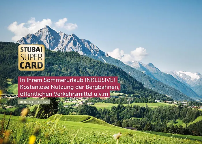 Elva Premium Inklusive Sommerpass Stubai Super Card Hotel apartamentowy 4*